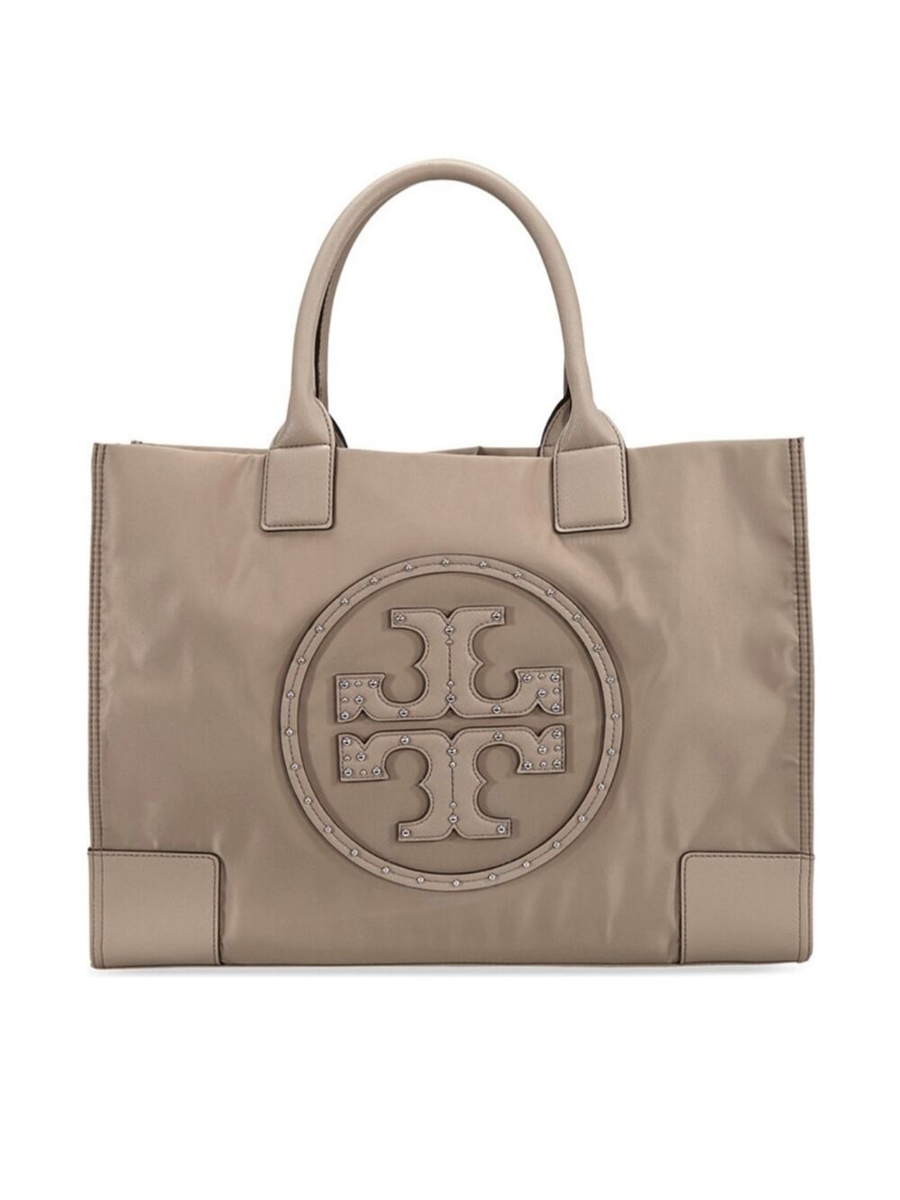Tory Burch Ella Studded Tan Tote Bag